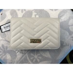 BEBE Sophia Chalk Quilted Crossbody NWT $69 Bag Purse Handbag